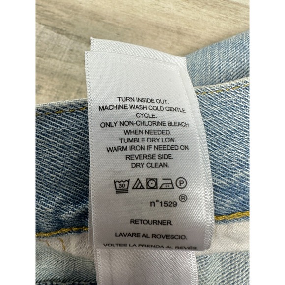 POLO RALPH LAUREN The Avery Boyfriend Distressed Patchwork Jeans Womens Size 34 - Picture 12 of 15